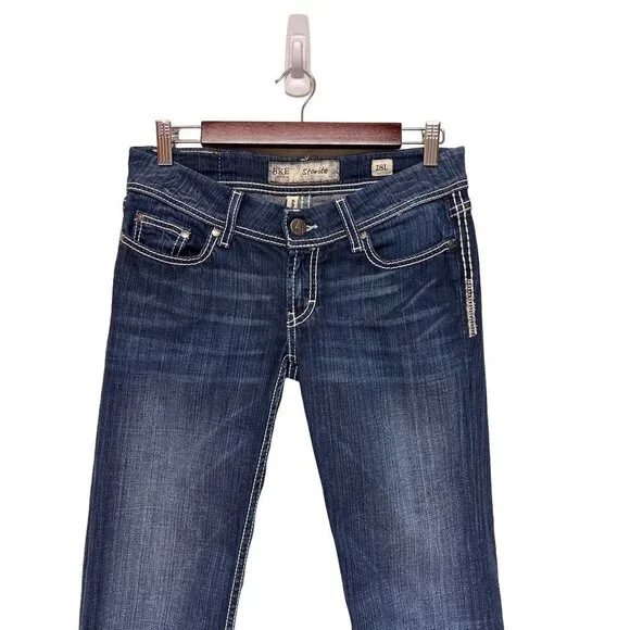 BKE Starlite Mid Rise Denim Blue Jeans Cut Off Pants Women's Size 28 - Picture 3 of 13